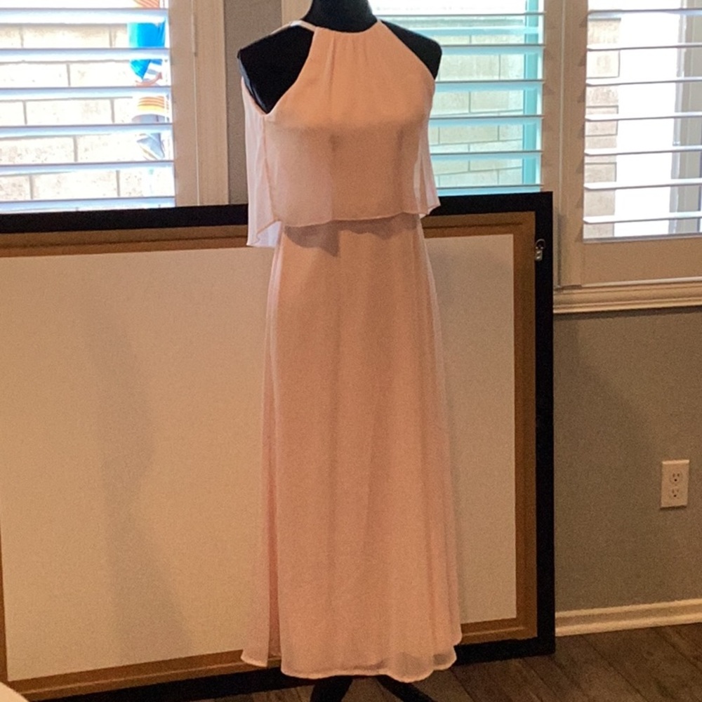 Elegant David’s Bridal Jr. Pink Sleeveless Dress